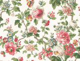 Antonina Vella Beatrix Red & Green Wallpaper