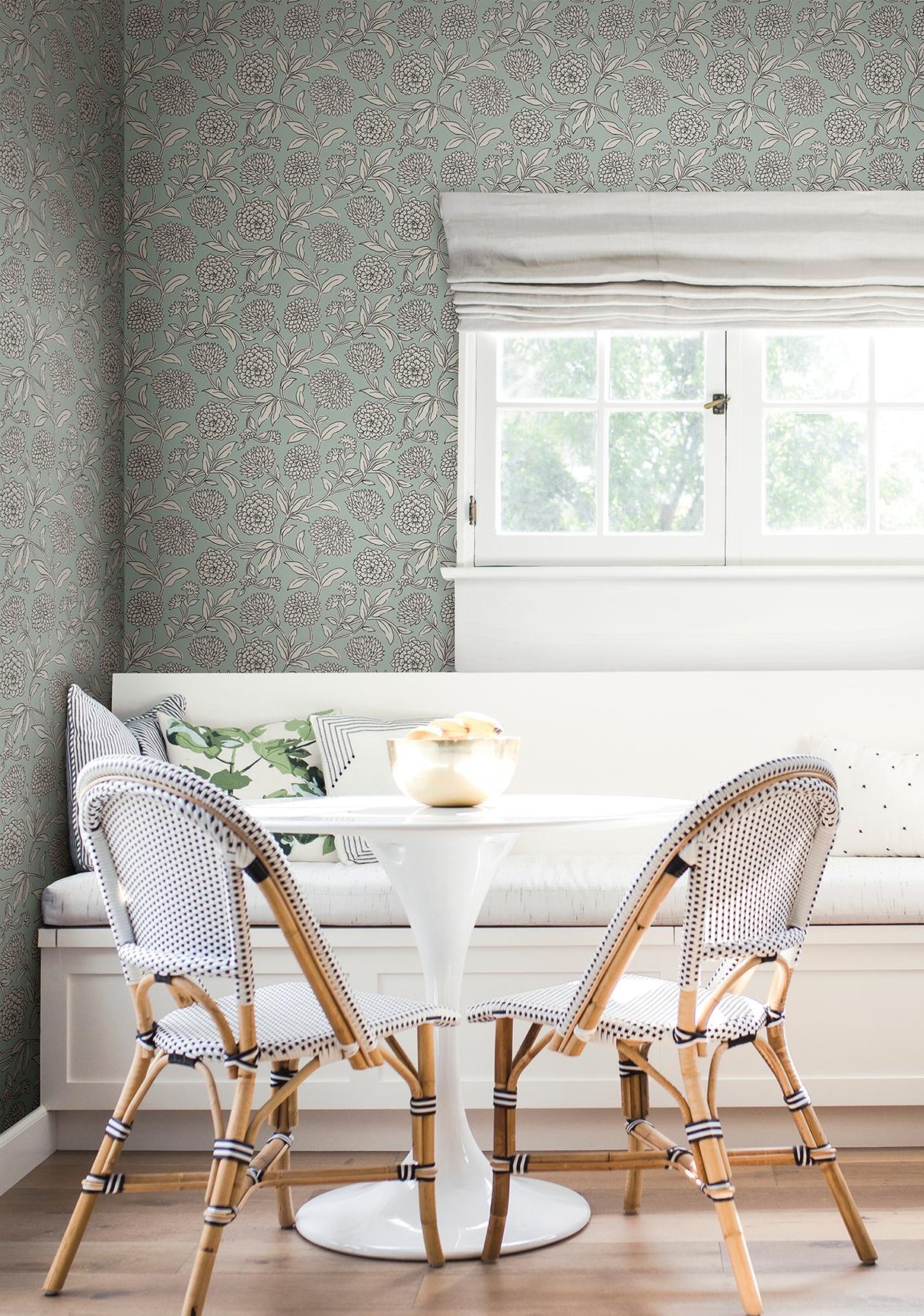 Antonina Vella Chatsworth Garden Sky Blue Wallpaper