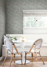 Antonina Vella Chatsworth Garden Sky Blue Wallpaper