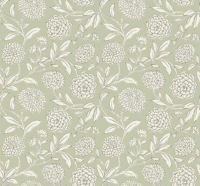 Antonina Vella Chatsworth Garden Celery Wallpaper