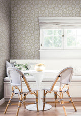 Antonina Vella Chatsworth Garden Taupe Wallpaper