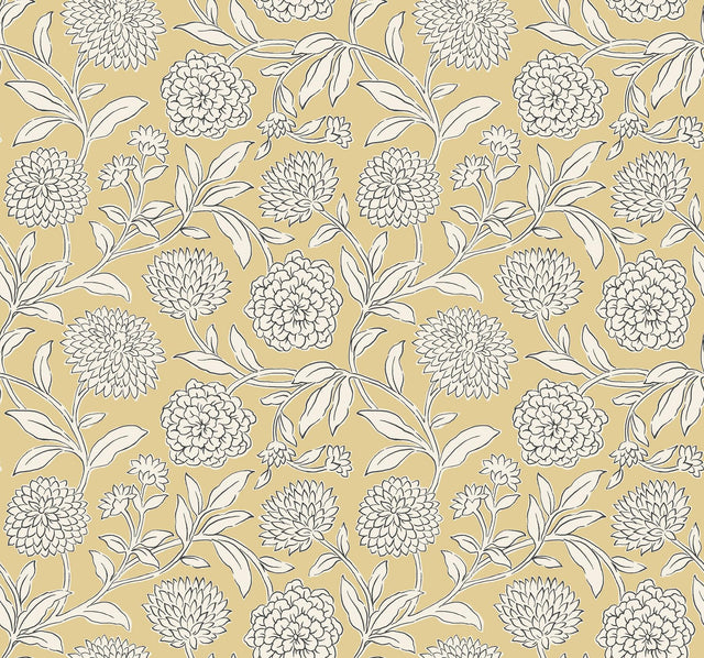 Antonina Vella Chatsworth Garden Saffron Wallpaper