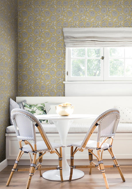 Antonina Vella Chatsworth Garden Saffron Wallpaper