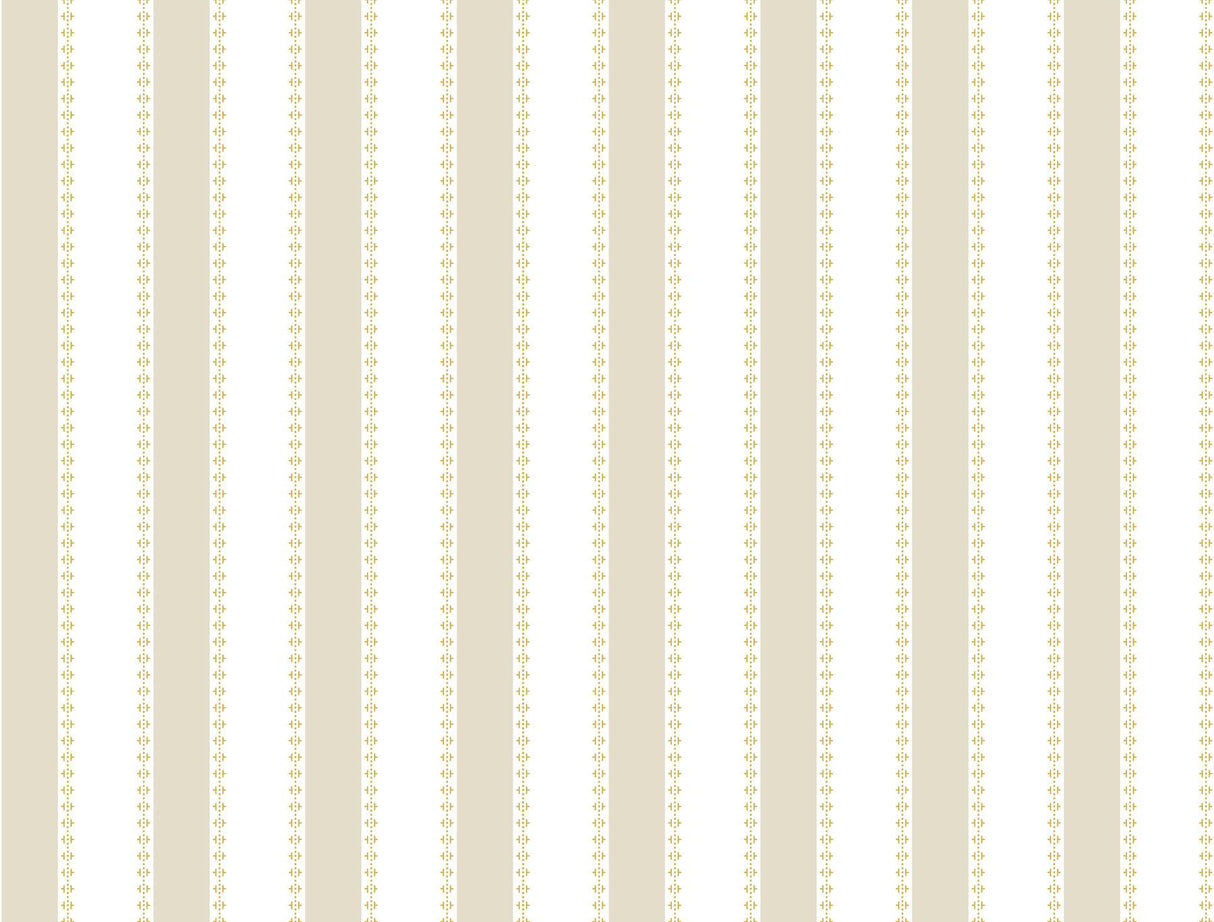 Antonina Vella Tilford Beige & White Wallpaper