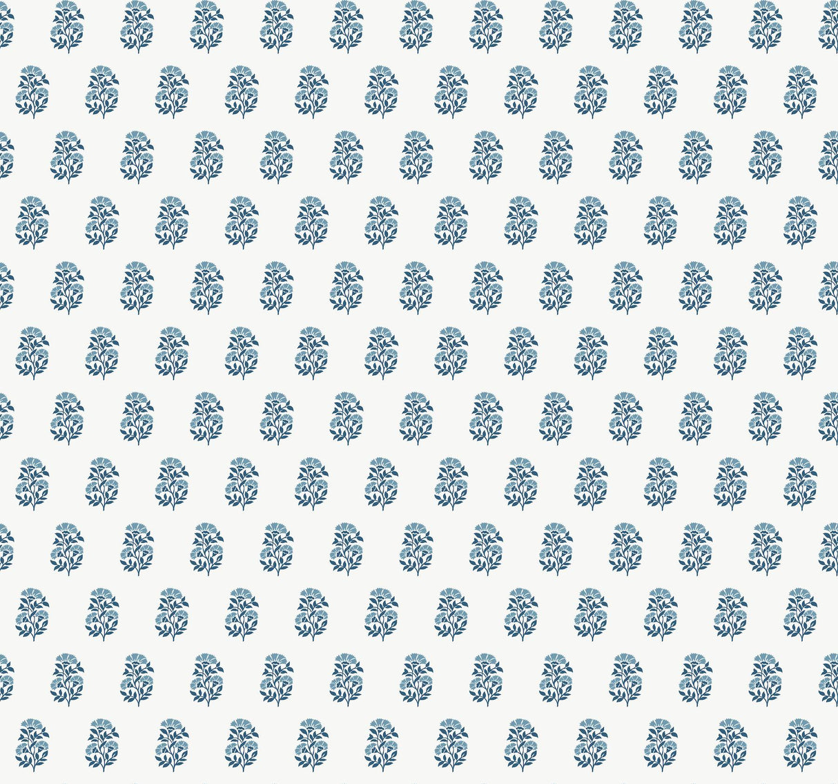 Antonina Vella Sylvie Indigo Wallpaper