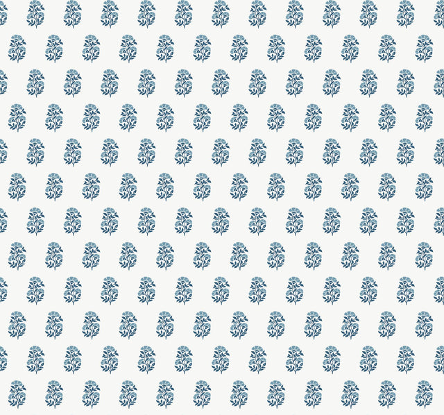 Antonina Vella Sylvie Indigo Wallpaper