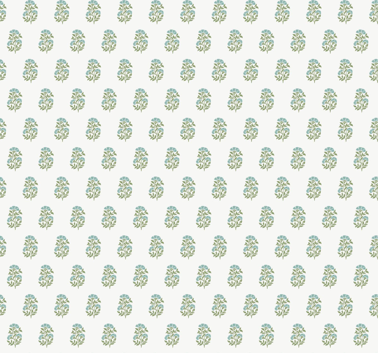 Antonina Vella Sylvie Sky & Green Wallpaper