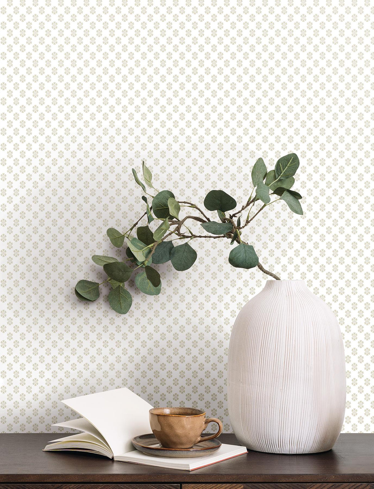 Antonina Vella Brioni Beige Wallpaper