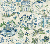Antonina Vella Parc Blue & Green Wallpaper