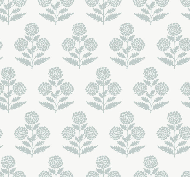 Antonina Vella Souci Pale Blue Wallpaper