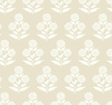 Antonina Vella Souci Beige Wallpaper