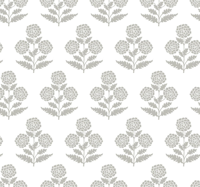 Antonina Vella Souci Charcoal Wallpaper