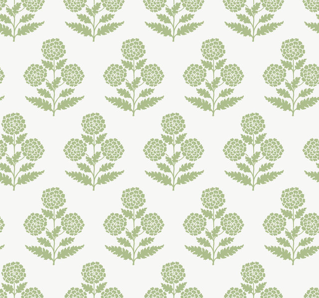 Antonina Vella Souci Green Wallpaper