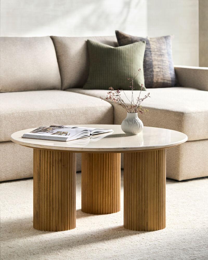 Surya Basilia BSLA-004 17"H x 35"W x 35"D Accent Table