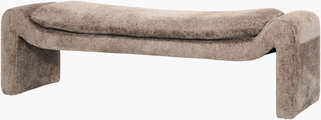 Surya Cascadia CASD-003 18"H x 60"W x 18"D Bench/Ottoman/Stool