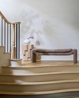 Surya Cascadia CASD-003 18"H x 60"W x 18"D Bench/Ottoman/Stool