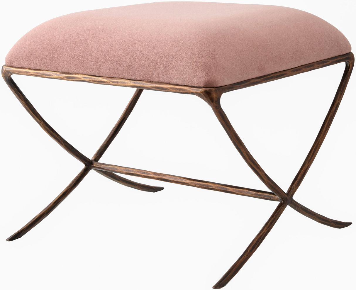 Surya Misho MISO-001 19"H x 21"W x 21"D Bench/Ottoman/Stool