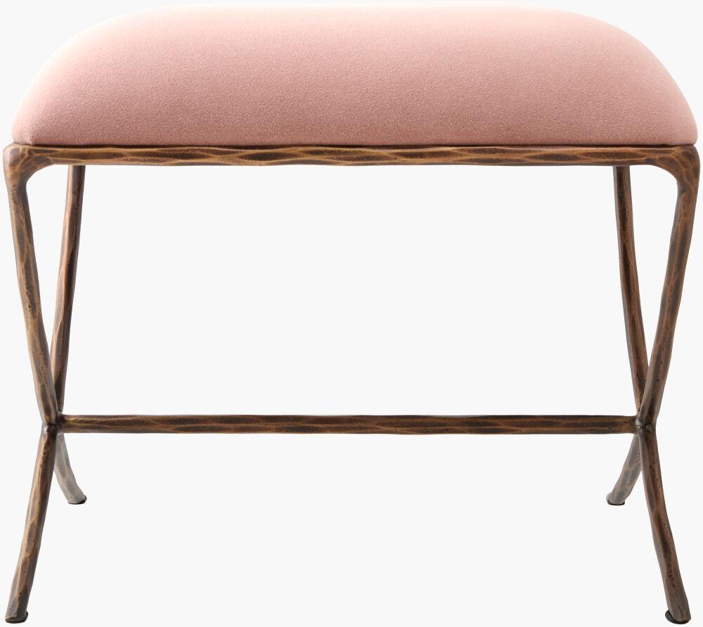 Surya Misho MISO-001 19"H x 21"W x 21"D Bench/Ottoman/Stool