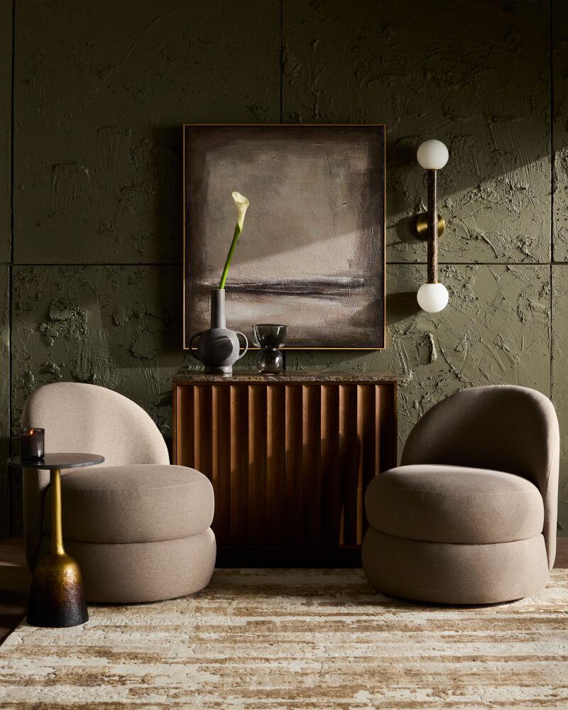 Surya Mimi MIMI-001 30"H x 29"W x 27"D Accent Chair