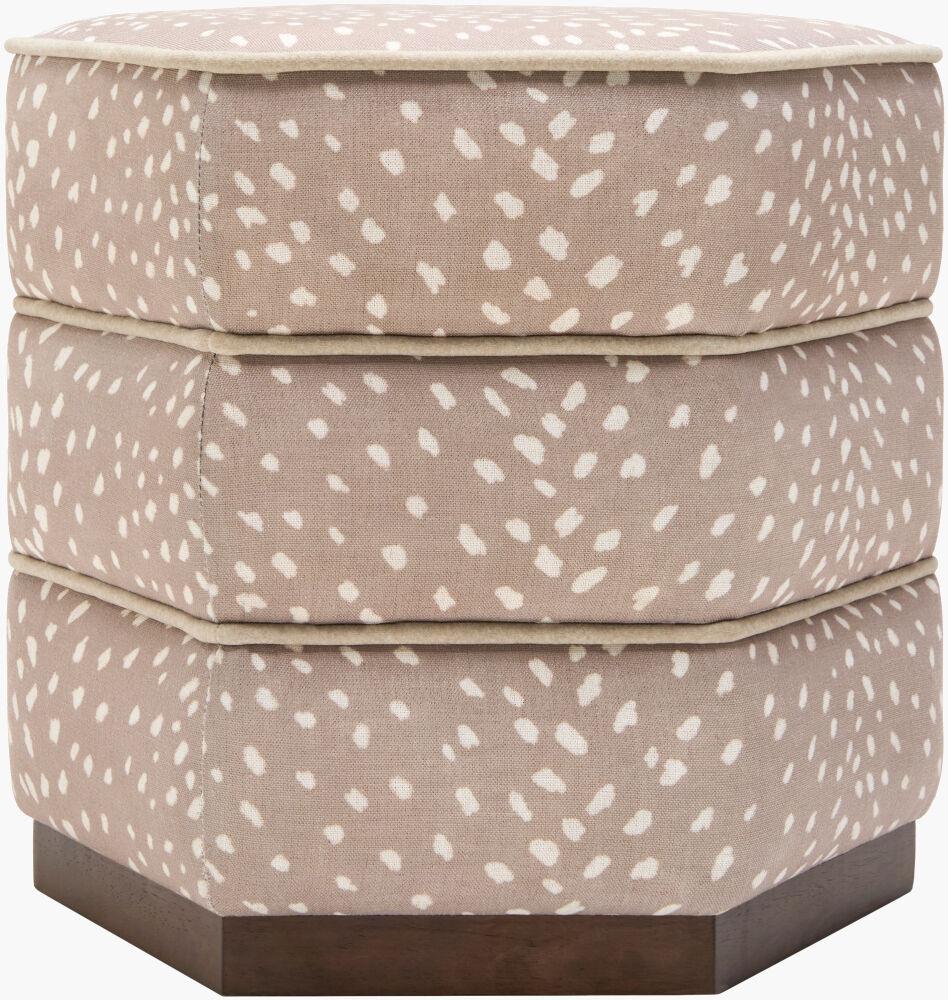 Surya Rabia RBIA-002 17"H x 16"W x 18"D Bench/Ottoman/Stool