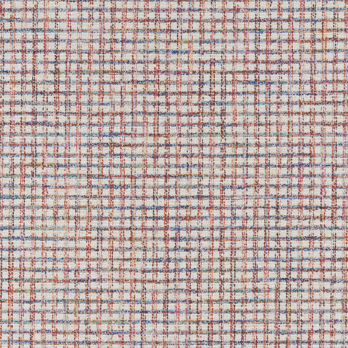 Brunschwig & Fils LEROUX WEAVE RED/BLUE Upholstery Fabric