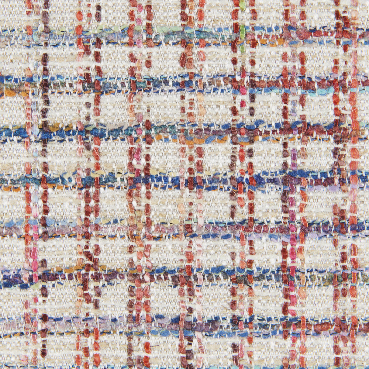 Brunschwig & Fils LEROUX WEAVE RED/BLUE Upholstery Fabric