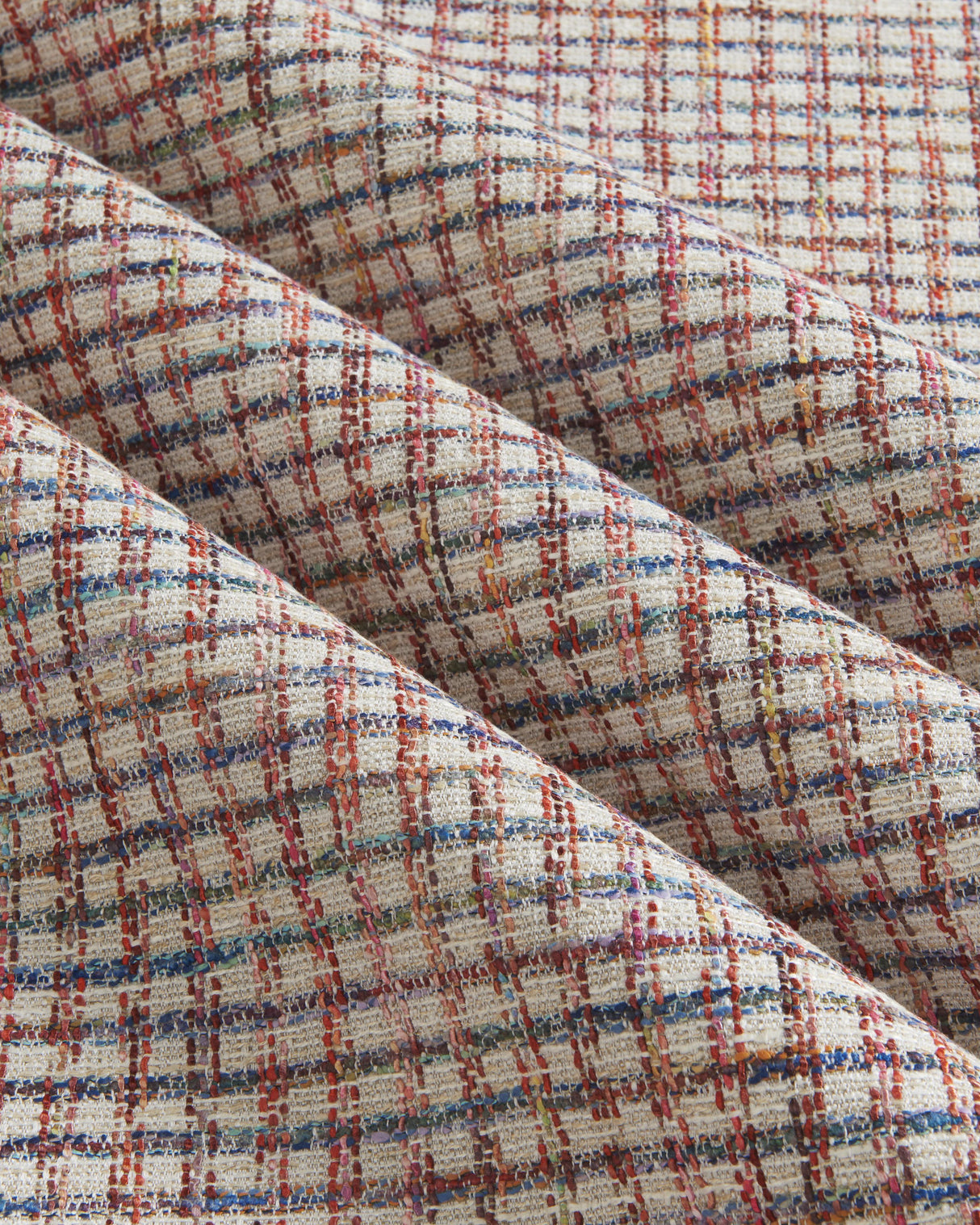 Brunschwig & Fils LEROUX WEAVE RED/BLUE Upholstery Fabric