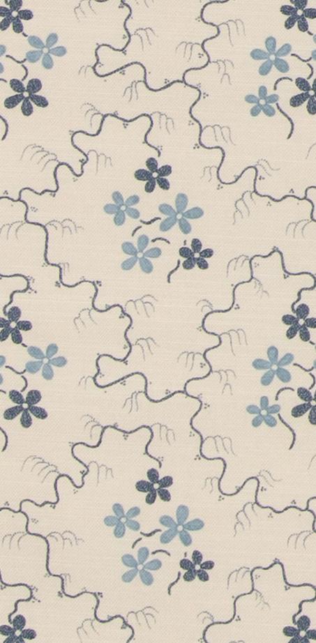 G P & J Baker POSY BLUE Fabric
