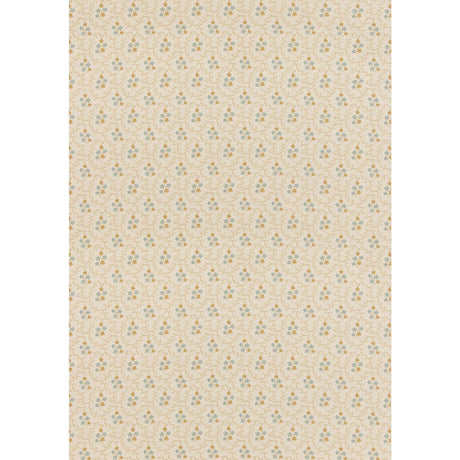 G P & J Baker POSY OCHRE/BLUE Fabric
