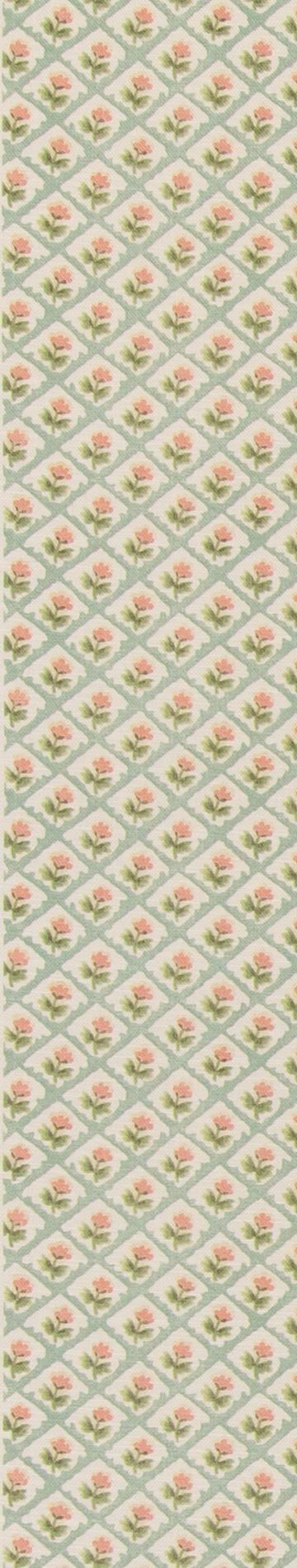 G P & J Baker PENNY AQUA/PINK Fabric