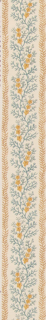 G P & J Baker SYMINGTON OCHRE/BLUE Fabric