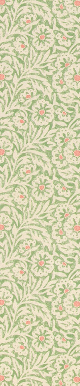 G P & J Baker FLOWER PATCH GREEN Fabric
