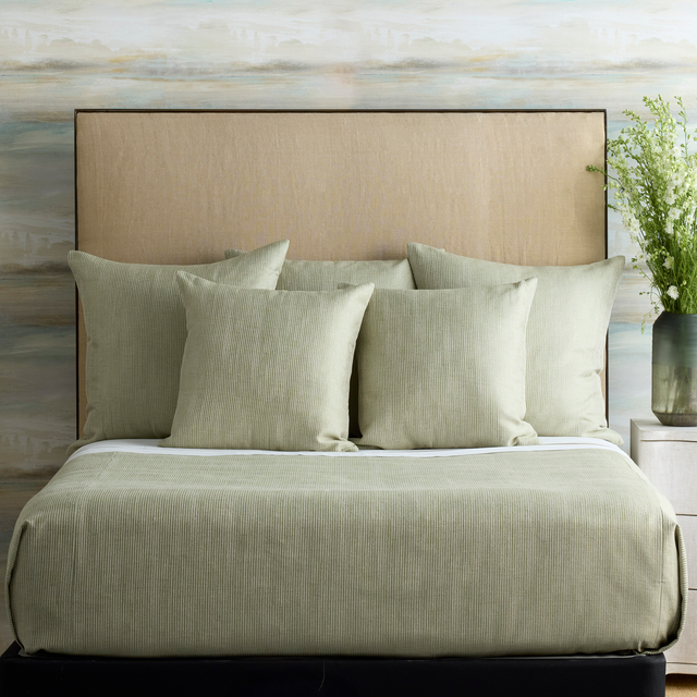 Ann Gish Sage King Lamina Coverlet