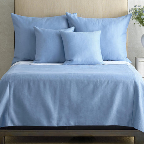 Ann Gish blue King Lamina Coverlet
