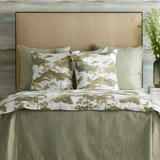 Ann Gish Sage Queen Lamina Coverlet