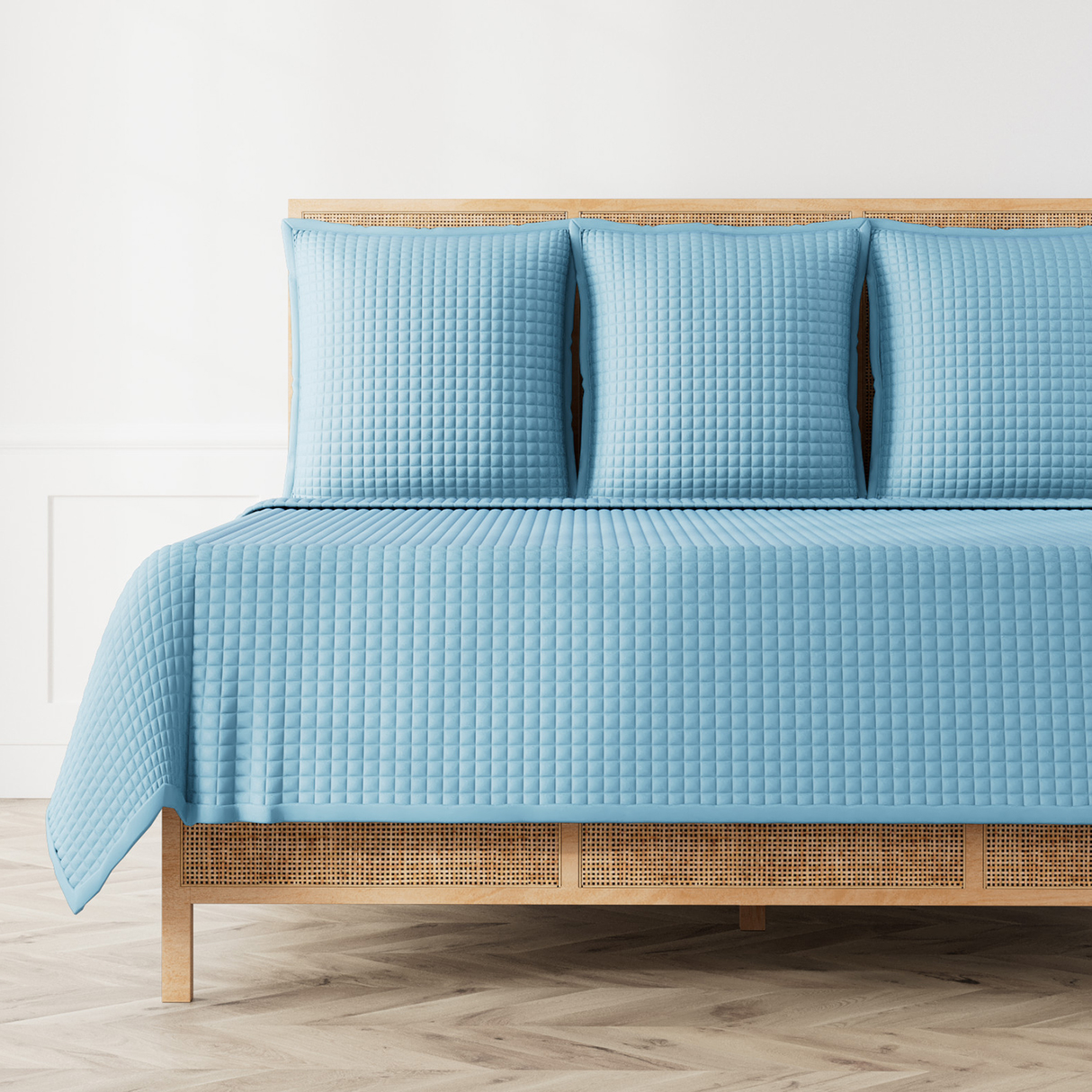 Ann Gish Blue Queen Ready-to-Bed 2.0 Quilted Coverlet