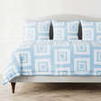 Ann Gish Blue Queen Piastrella Duvet