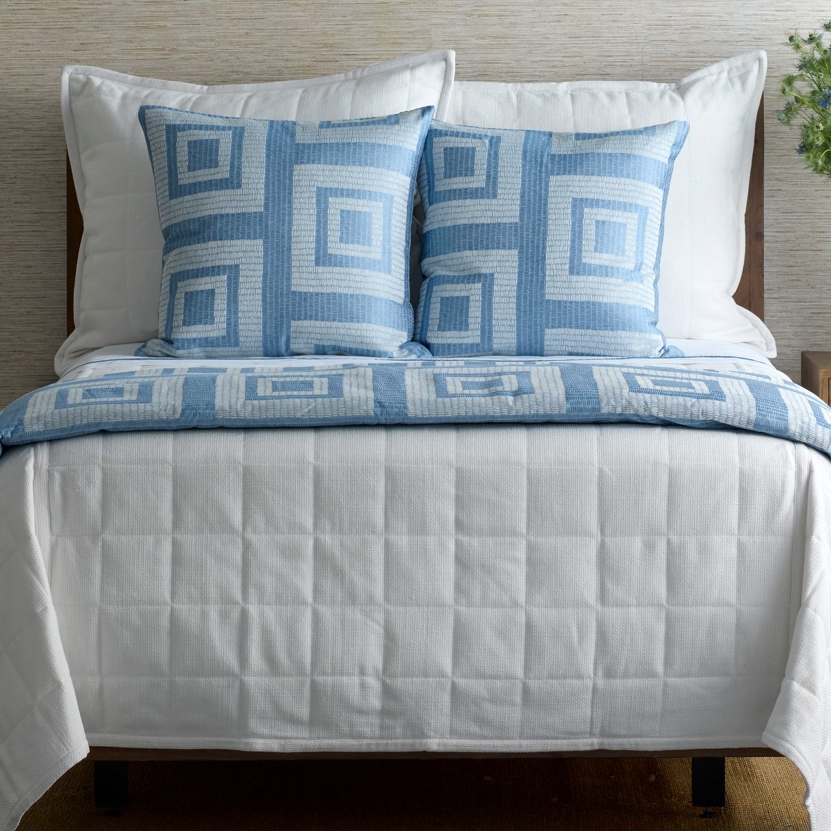 Ann Gish Blue Queen Piastrella Duvet