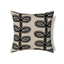 Ann Gish Natural/Charcoal 24x24 Fellini Pillow