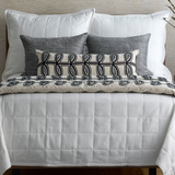 Ann Gish Natural/Charcoal 38x13 Fellini Pillow