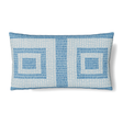 Ann Gish Blue 26x13 Piastrella Pillow