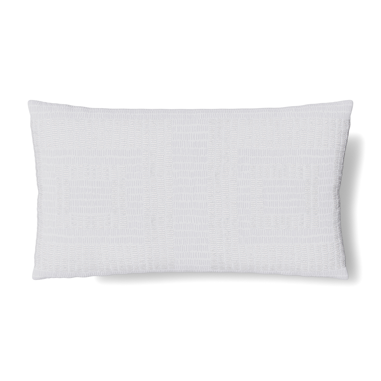 Ann Gish White 26x13 Piastrella Pillow