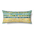 Ann Gish Multi 36x16 Tesserae Mosaic Pillow