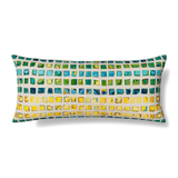 Ann Gish Multi 36x16 Tesserae Mosaic Pillow