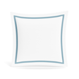 Ann Gish White/Blue Euro Ready-to-Bed 2.0 Cotton & Trim Sham