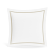 Ann Gish White/Champagne Euro Ready-to-Bed 2.0 Cotton & Trim Sham