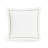 Ann Gish White/Champagne Euro Ready-to-Bed 2.0 Cotton & Trim Sham