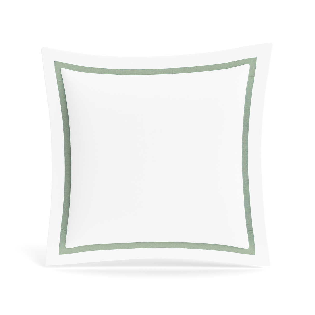 Ann Gish White/Sage Euro Ready-to-Bed 2.0 Cotton & Trim Sham