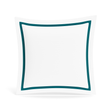 Ann Gish White/Teal Euro Ready-to-Bed 2.0 Cotton & Trim Sham