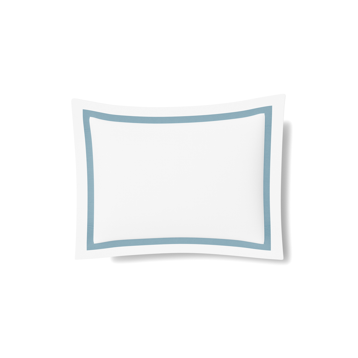 Ann Gish White/Blue King Ready-to-Bed 2.0 Cotton & Trim Sham